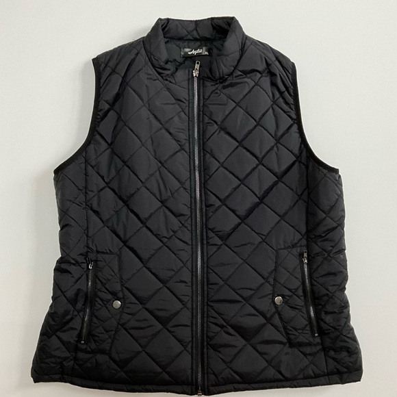 Argstar Women's Vest, Quilted Lightweight Zip Pockets Padded Gilet - Picture 3 of 9